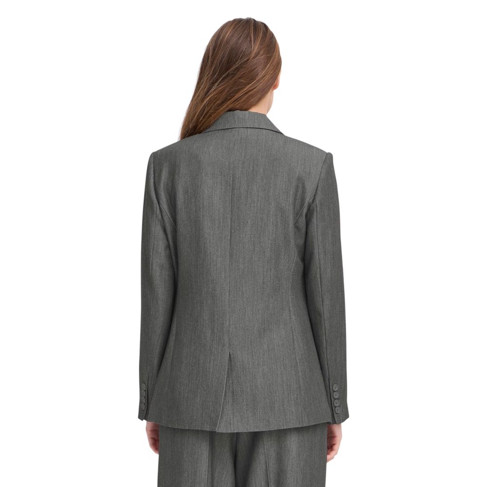 ICHI Grauer Polyester-Blazer
