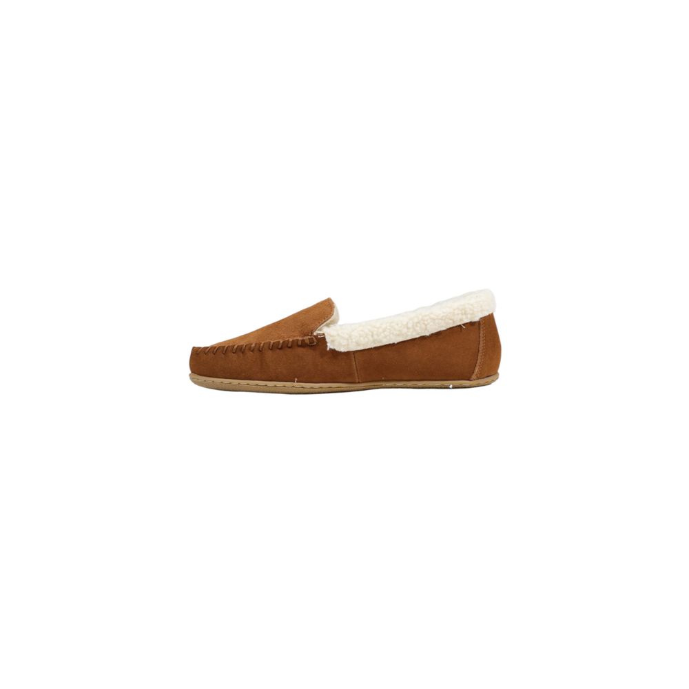 Ralph Lauren Bruine Suède Leren Pantoffels