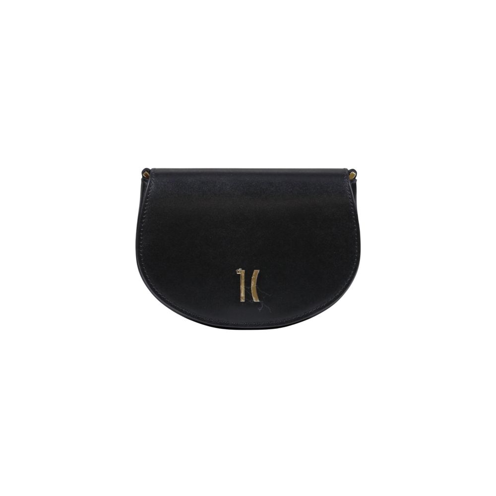 Alviero Martini Prima Classe Schwarze Lederhandtasche