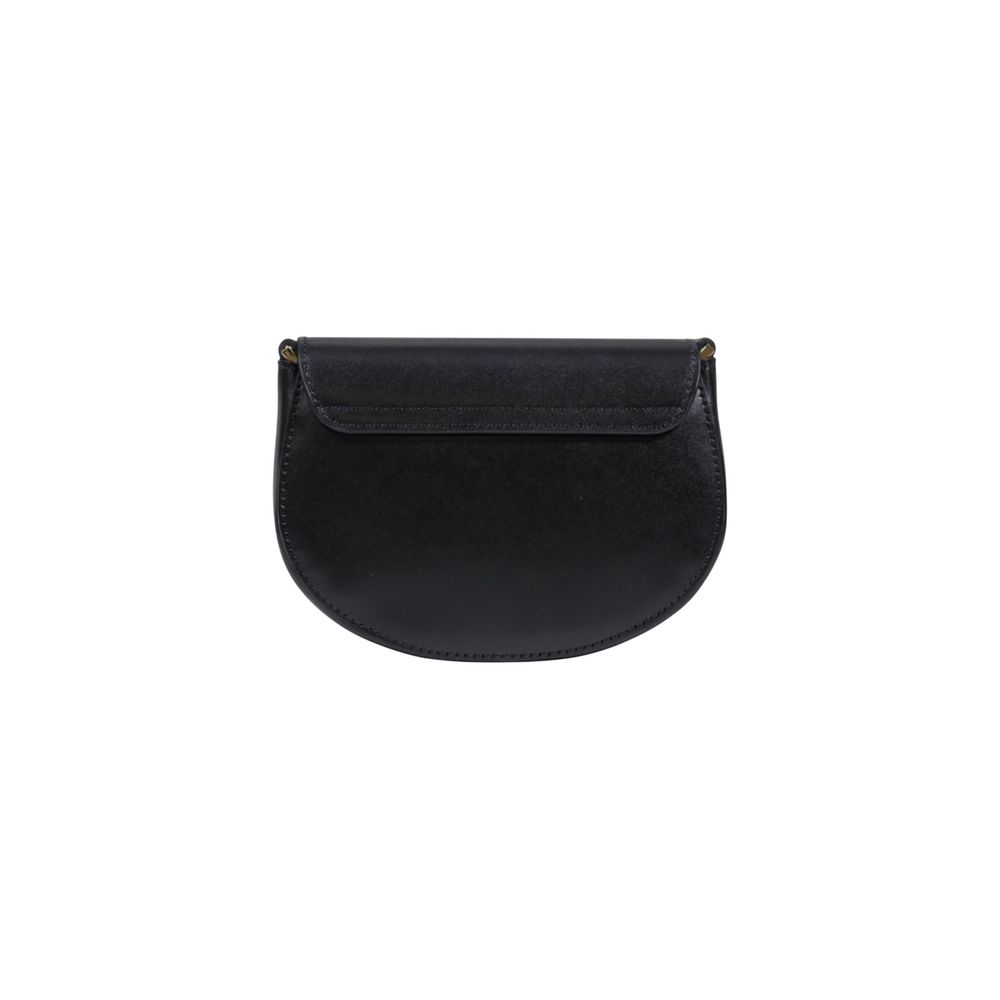 Alviero Martini Prima Classe Schwarze Lederhandtasche