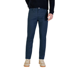 Borghese Blauwe Katoenen Skinny Broek
