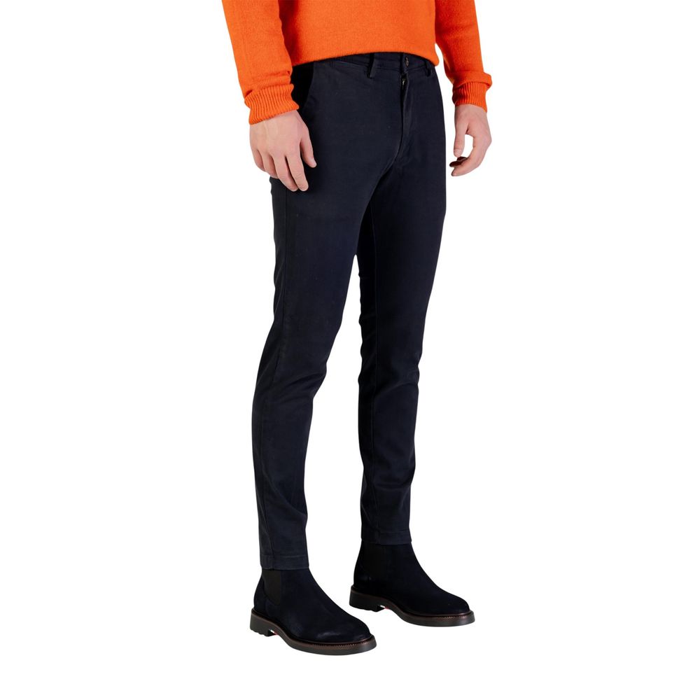 Borghese Blauwe Katoenen Skinny Broek