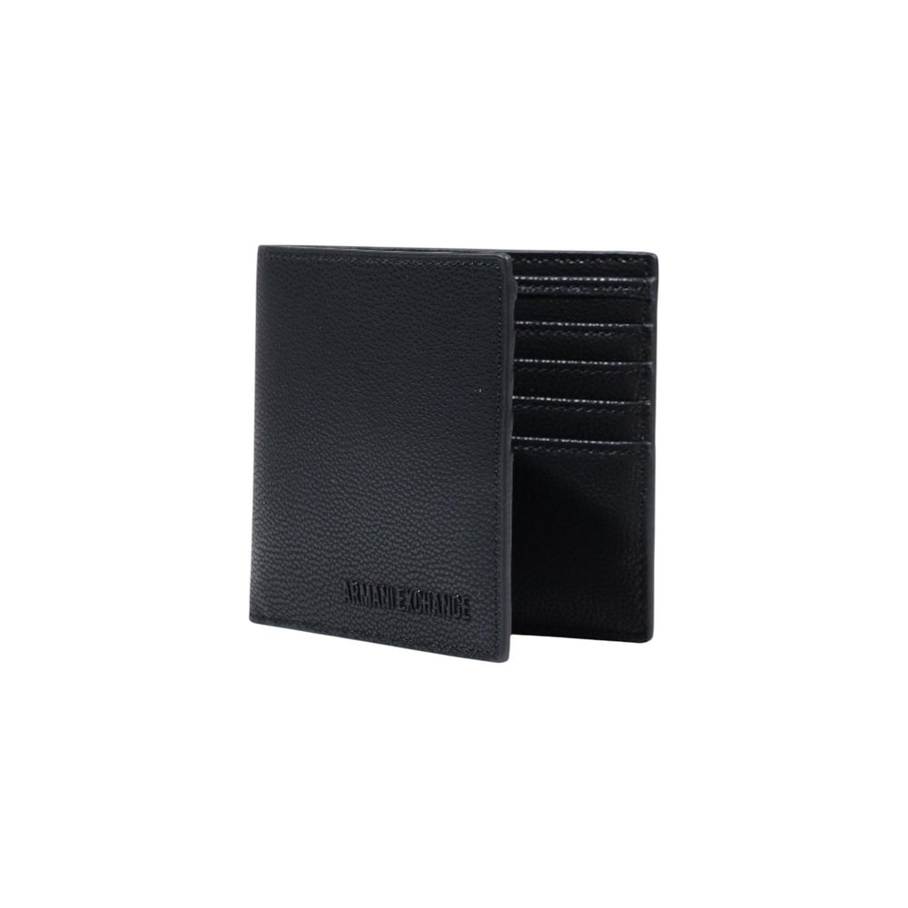 Armani Exchange Schwarze Polyester-Geldbörse