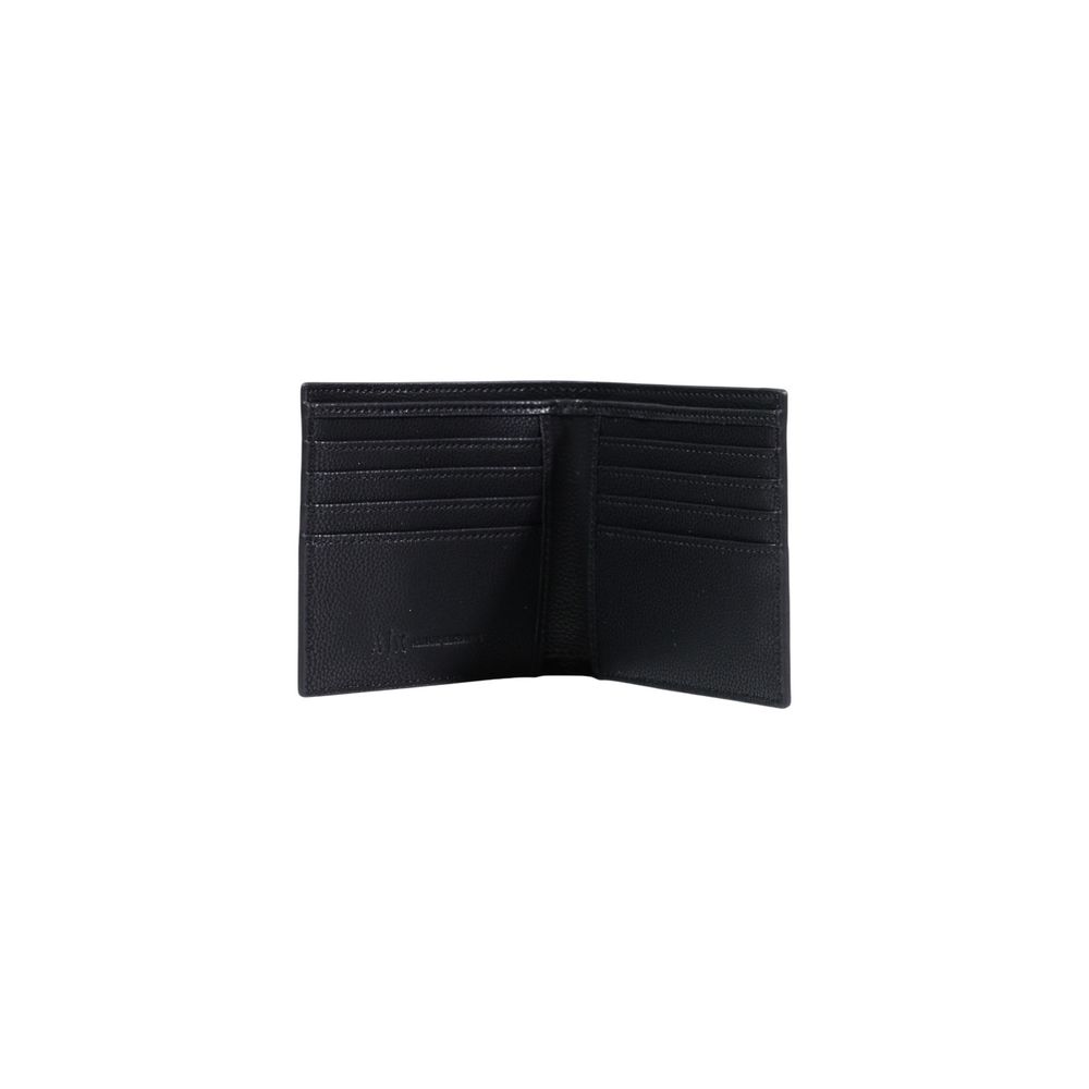 Armani Exchange Schwarze Polyester-Geldbörse
