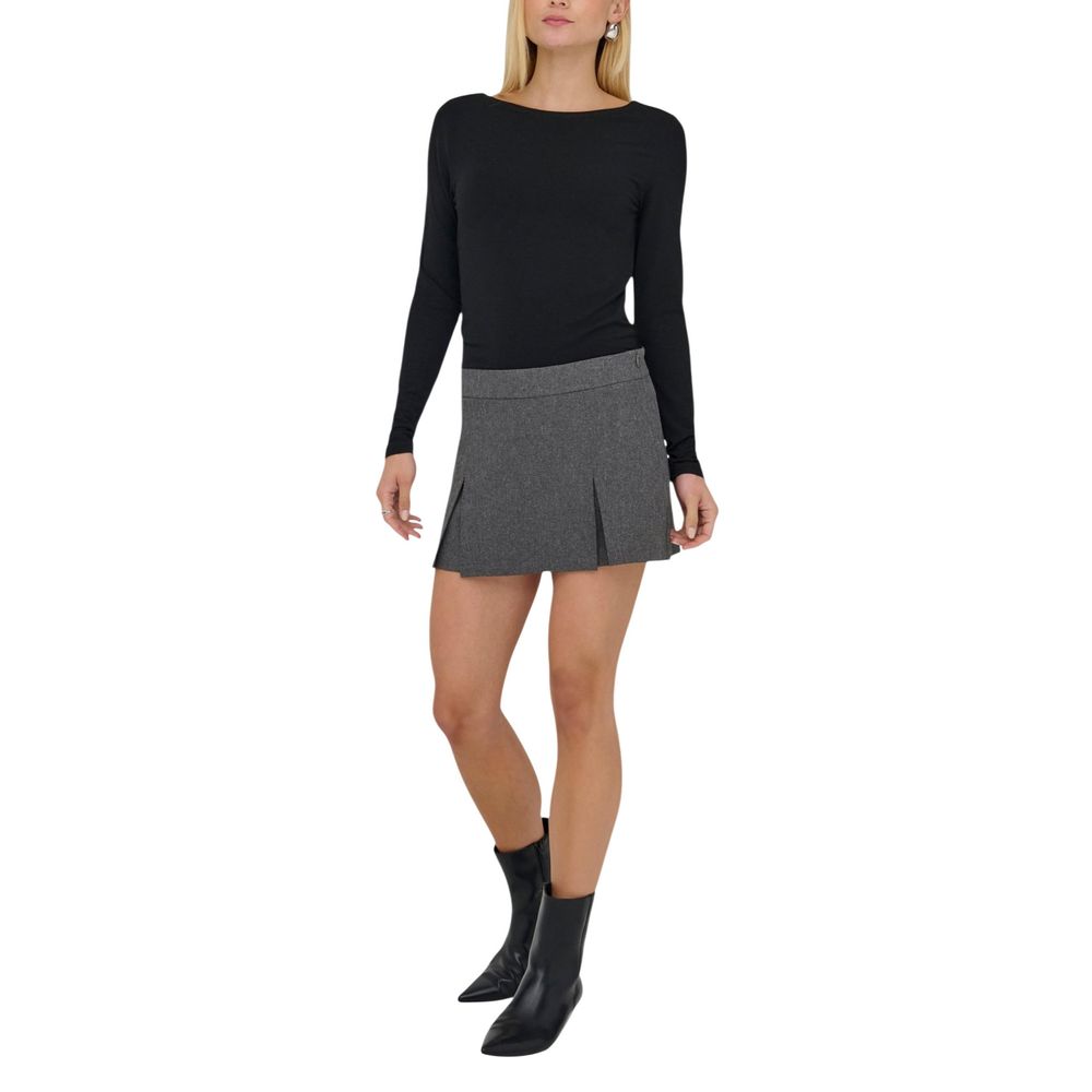 Jacqueline De Yong Graue Polyester-Shorts