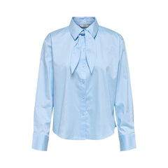 Jacqueline De Yong Blue Cotton Blouse