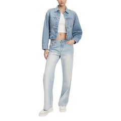 Calvin Klein Jeans Lichtblauwe spijkerjas van katoen