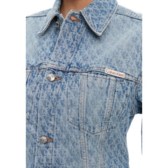 Calvin Klein Jeans Lichtblauwe spijkerjas van katoen