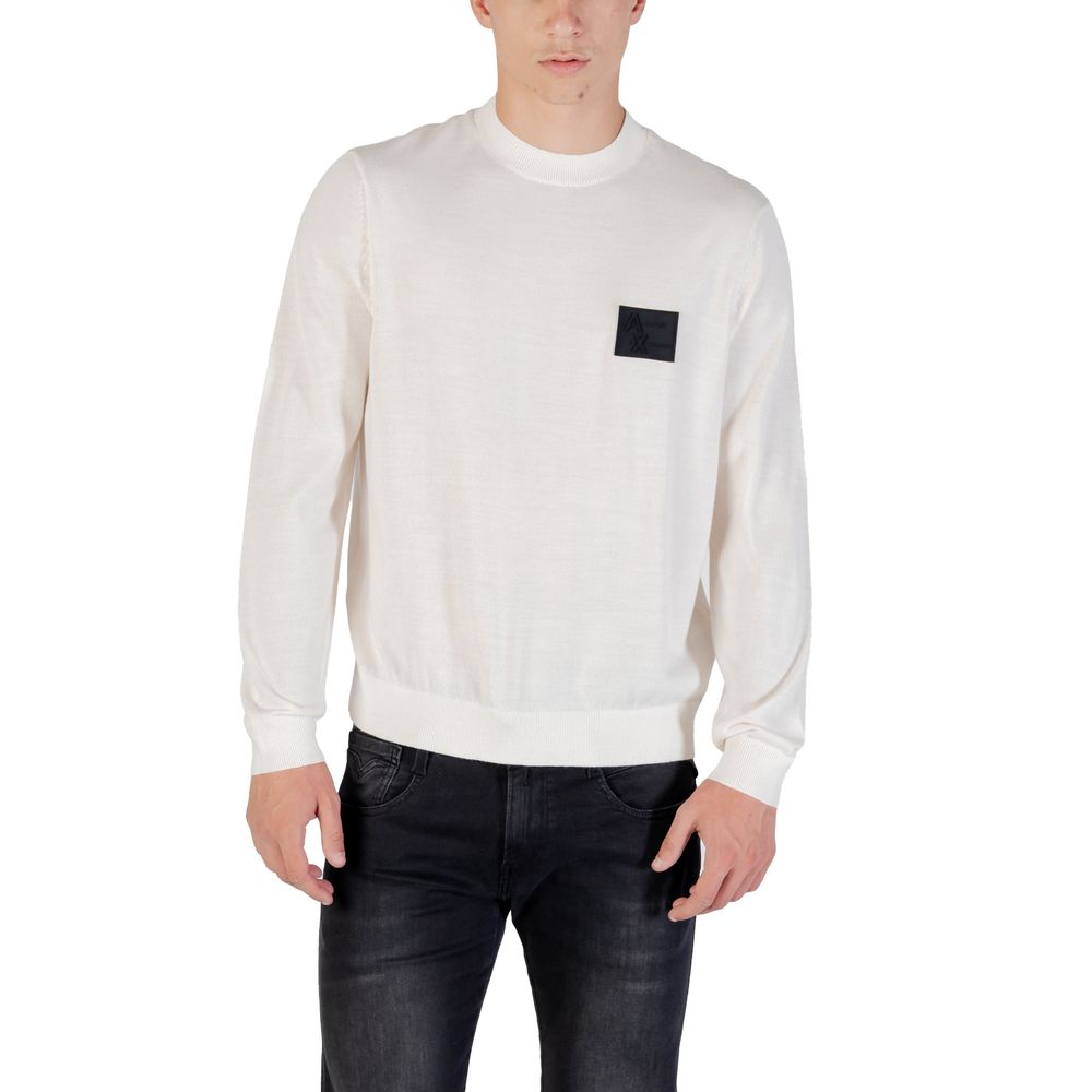 Armani Exchange Weißes Marabu-Sweatshirt