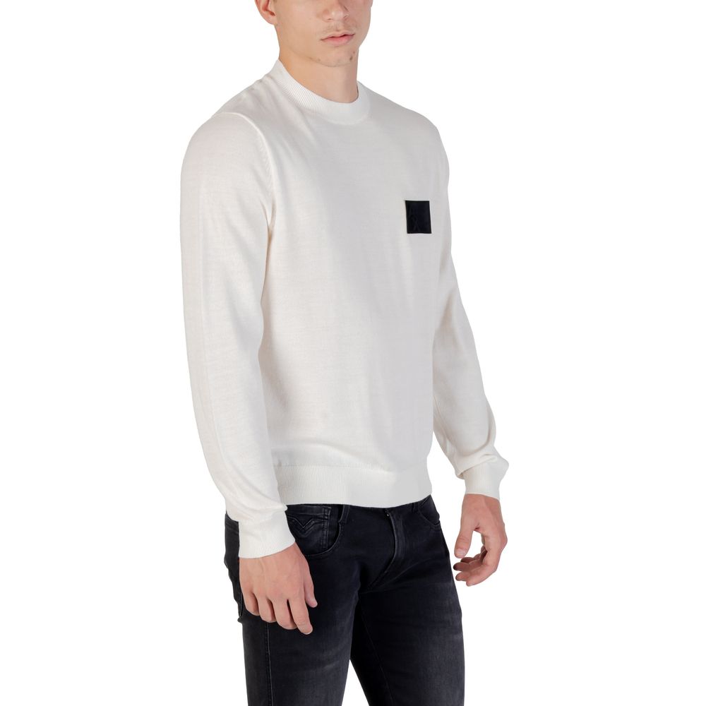 Armani Exchange Weißes Marabu-Sweatshirt