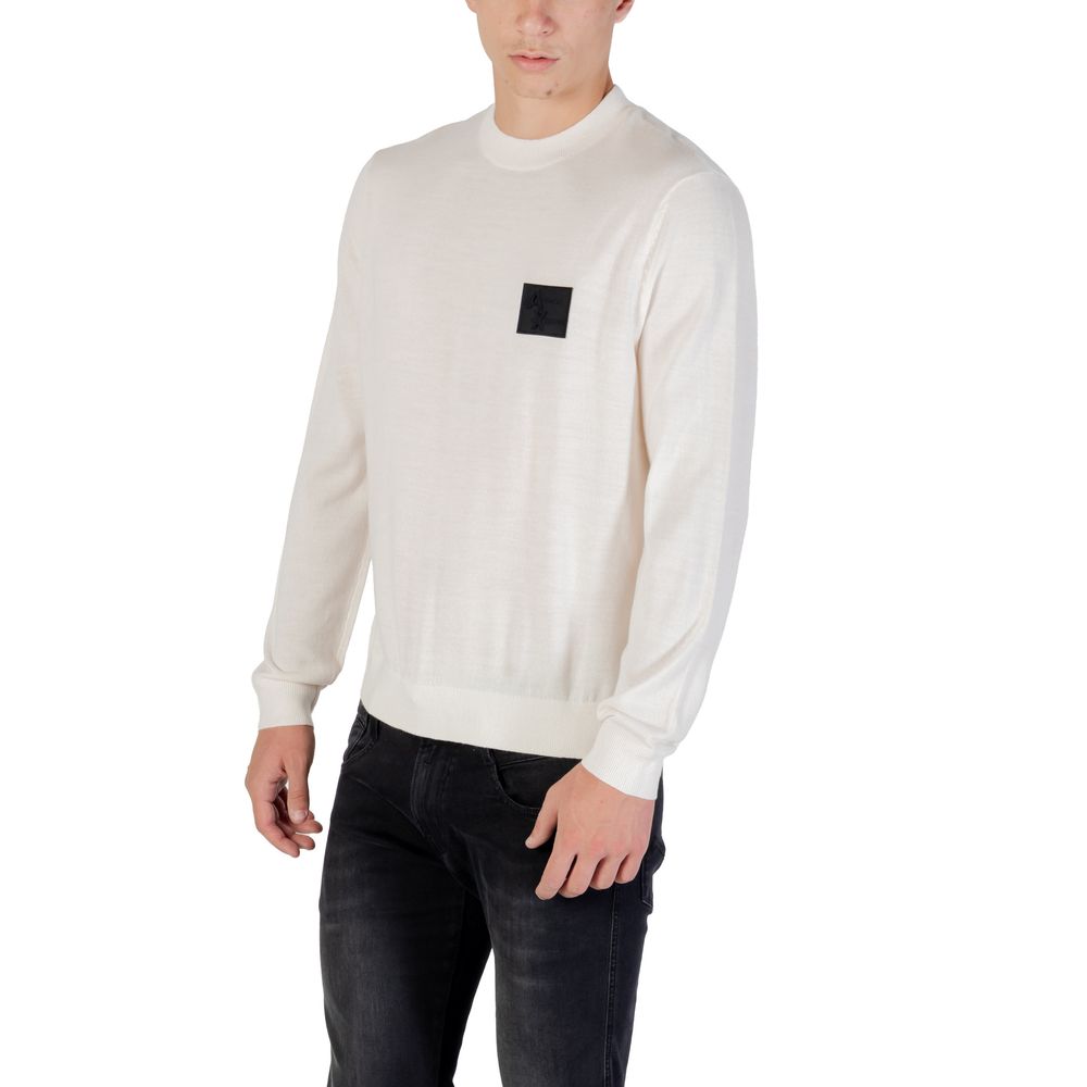 Armani Exchange Weißes Marabu-Sweatshirt