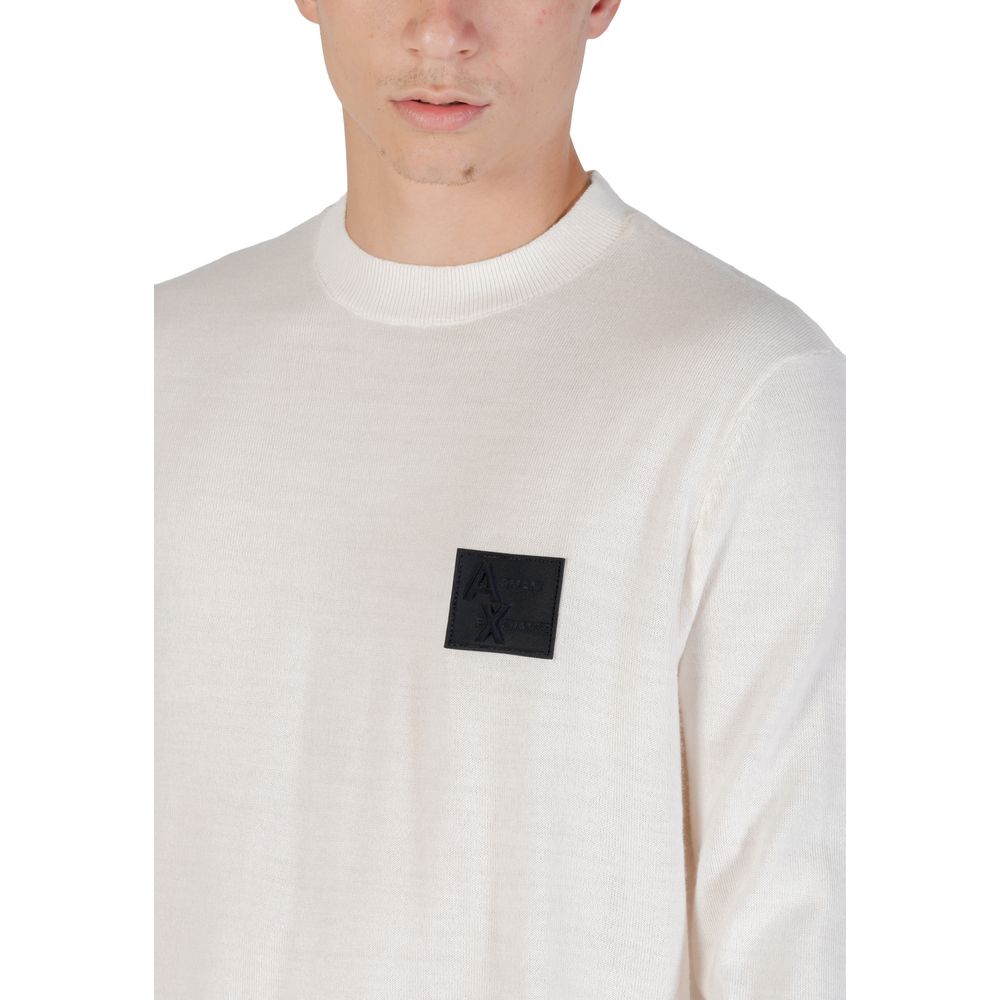 Armani Exchange Weißes Marabu-Sweatshirt