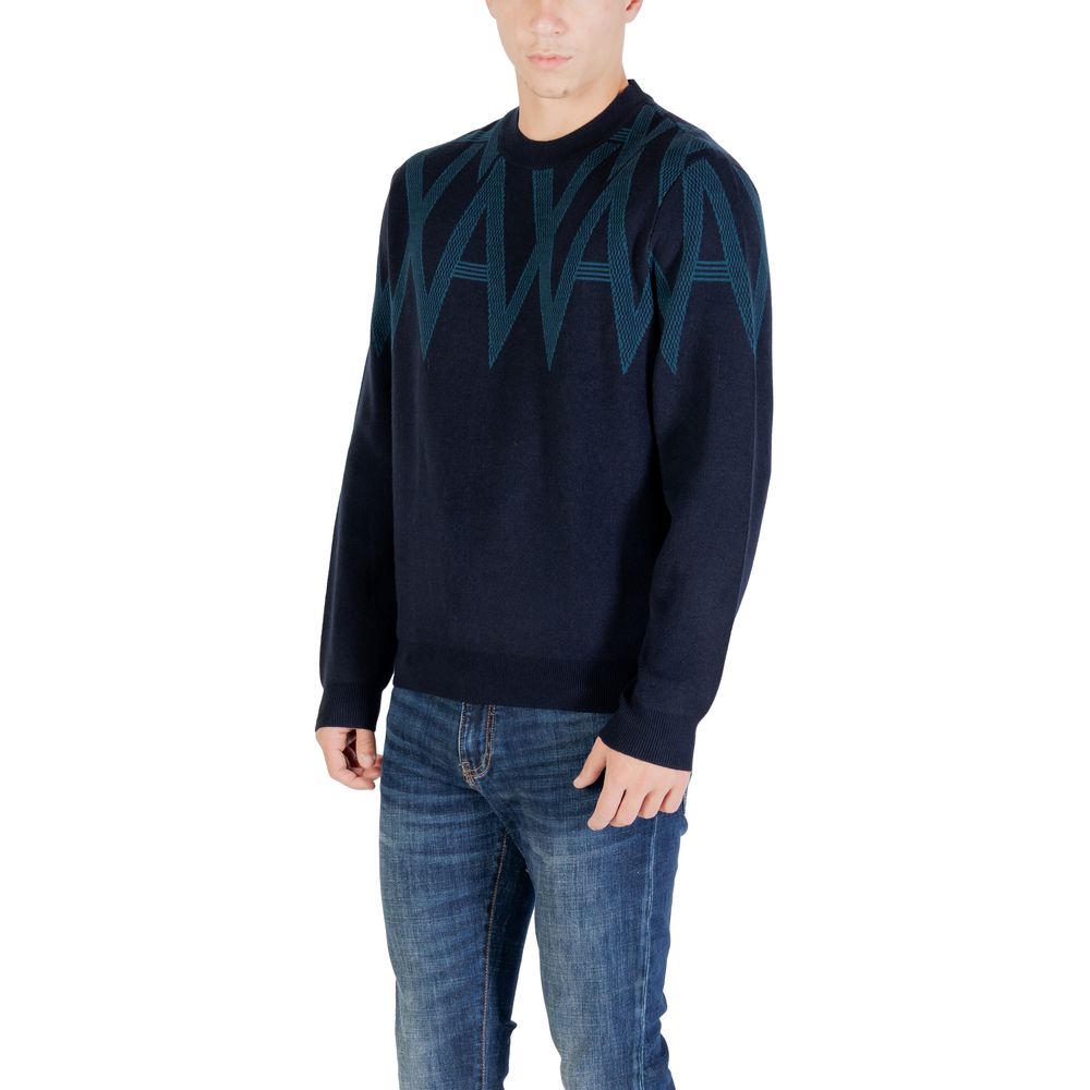 Armani Exchange schwarzes Marabu-Sweatshirt