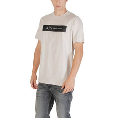Armani Exchange Beige Katoenen T-shirt