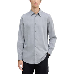 Armani Exchange Schwarz-weißes Baumwoll-Kleidhemd