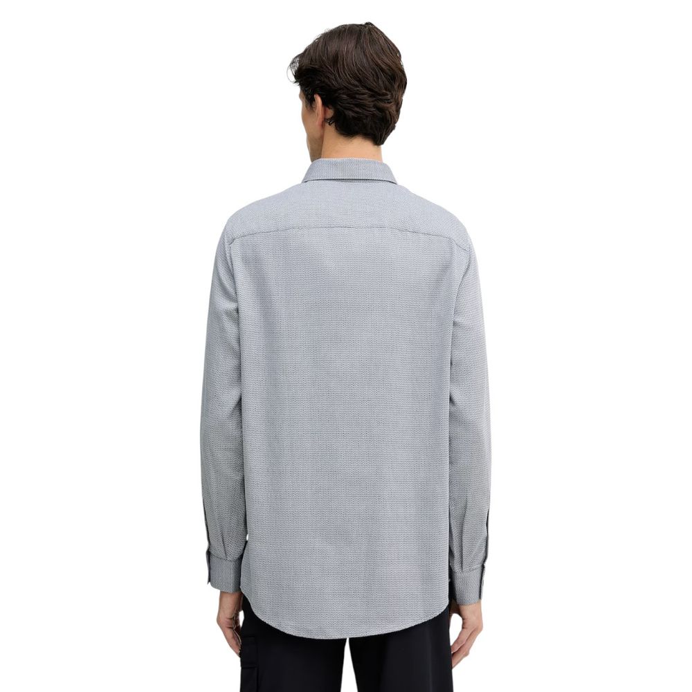 Armani Exchange Schwarz-weißes Baumwoll-Kleidhemd