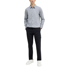 Armani Exchange Schwarz-weißes Baumwoll-Kleidhemd