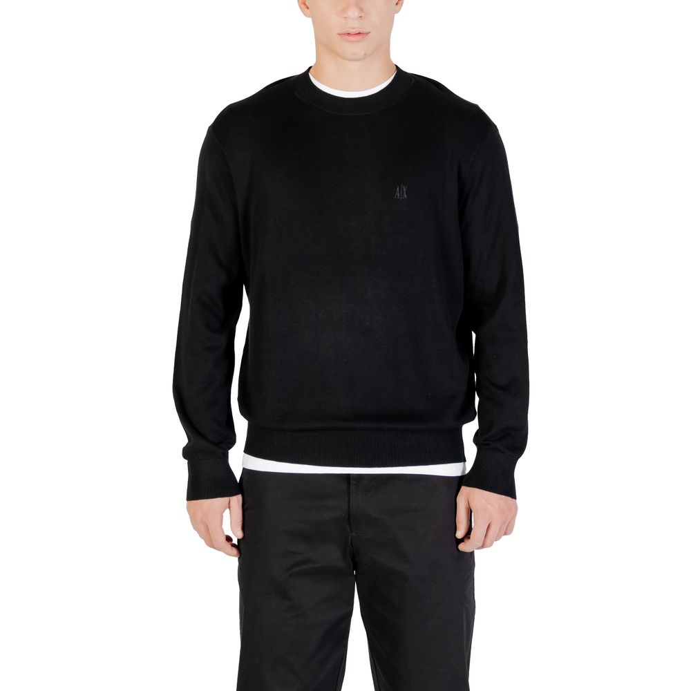 Armani Exchange Schwarzes Viskose-Sweatshirt