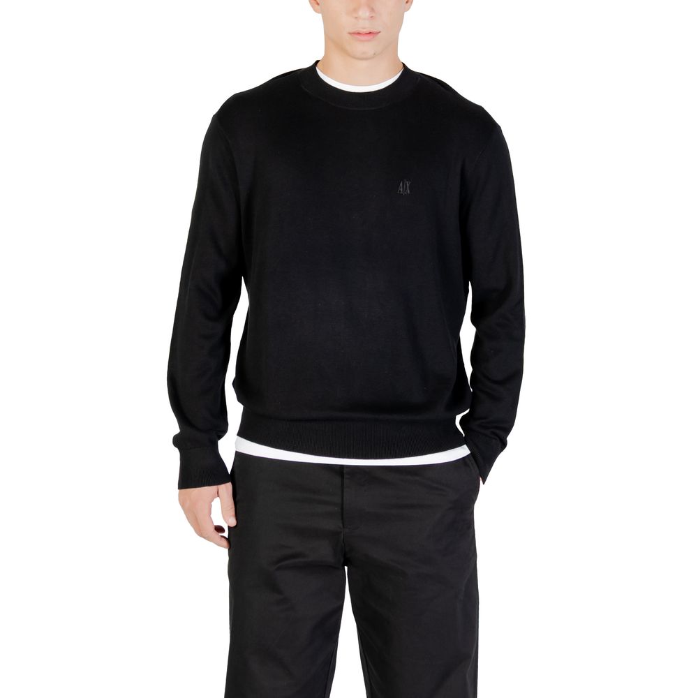 Armani Exchange Schwarzes Viskose-Sweatshirt