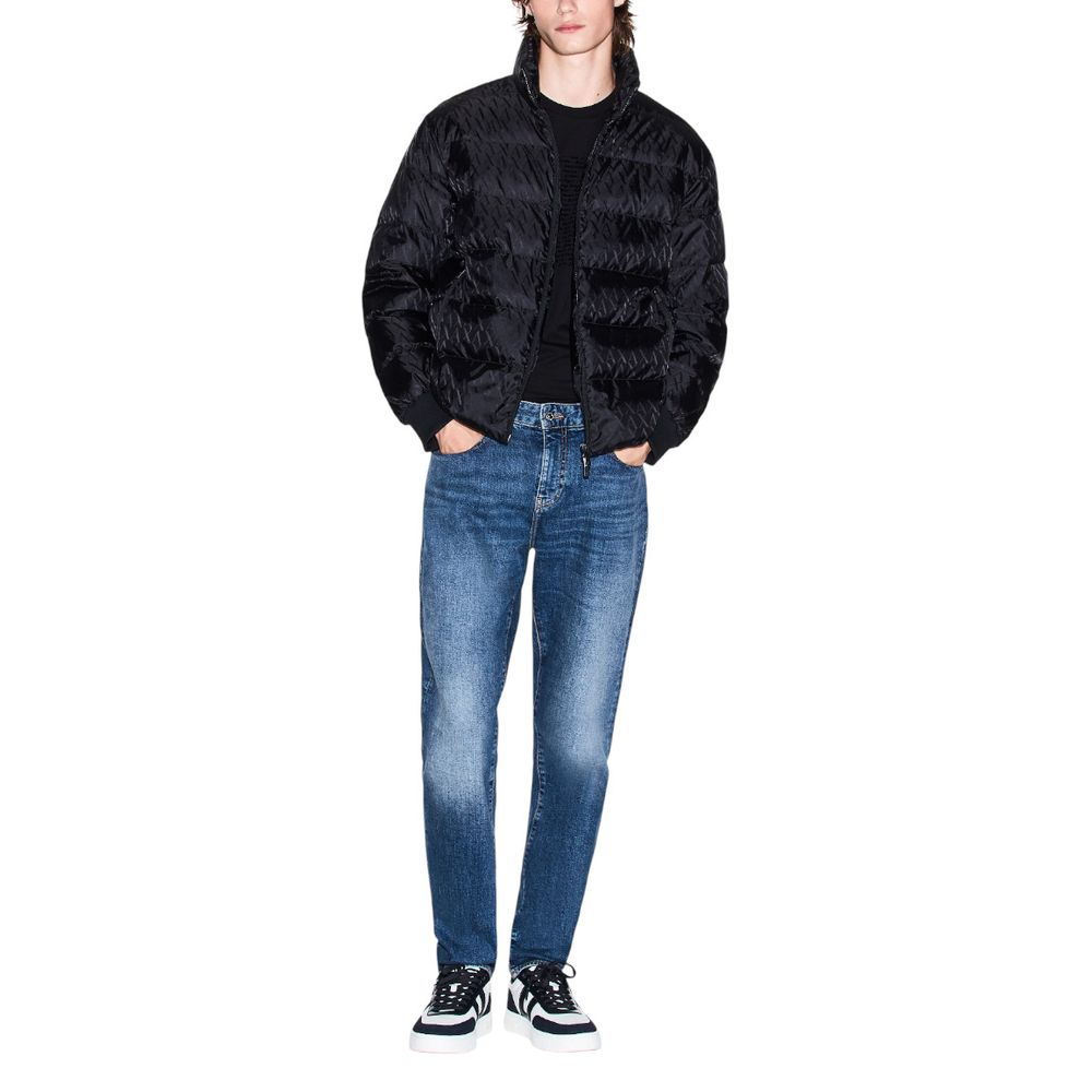 Armani Exchange Zwarte Polyamide Jas