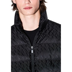 Armani Exchange Zwarte Polyamide Jas
