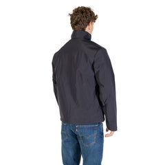 Armani Exchange Blauw Polyester Lange Jas
