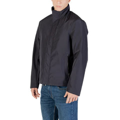 Armani Exchange Blauw Polyester Lange Jas