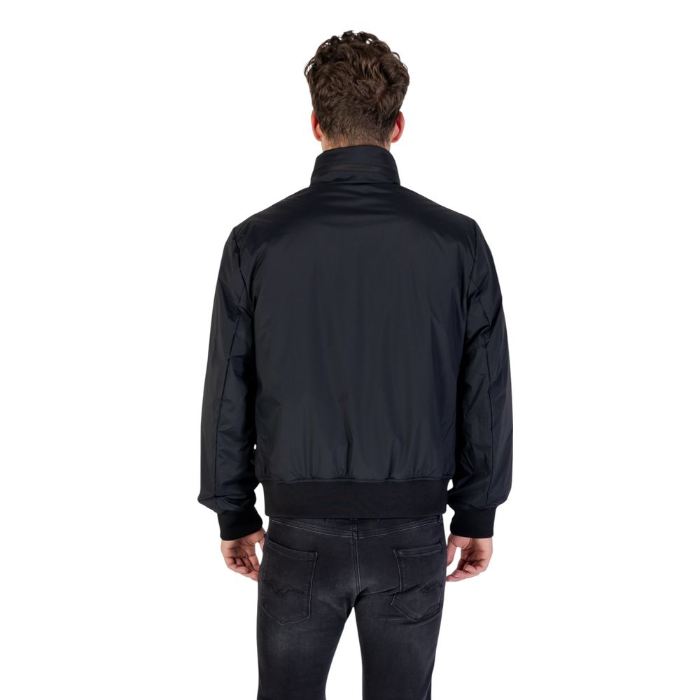 Armani Exchange Schwarze Bomberjacke aus Polyamid