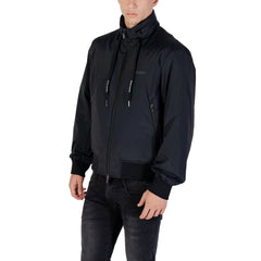 Armani Exchange Schwarze Bomberjacke aus Polyamid
