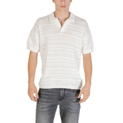 Only & Sons Weißes Kurzarmhemd aus Baumwolle