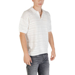 Only & Sons Weißes Kurzarmhemd aus Baumwolle