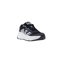EA7 Emporio Armani Zwart-witte polyester atletische sneakers