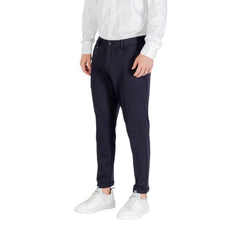 Antony Morato blauwe viscose pantalon