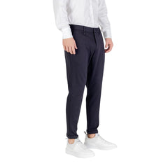 Antony Morato blauwe viscose pantalon