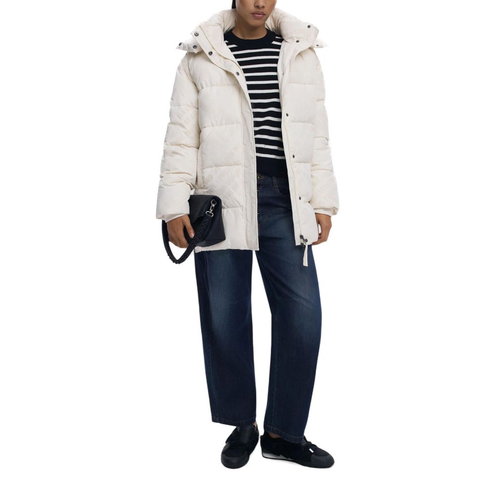 Desigual Crème Polyester Jas