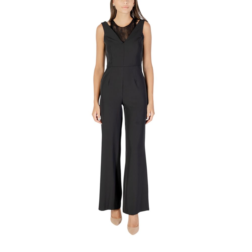Rinascimento Zwarte Polyester Jumpsuit