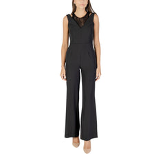 Rinascimento Zwarte Polyester Jumpsuit