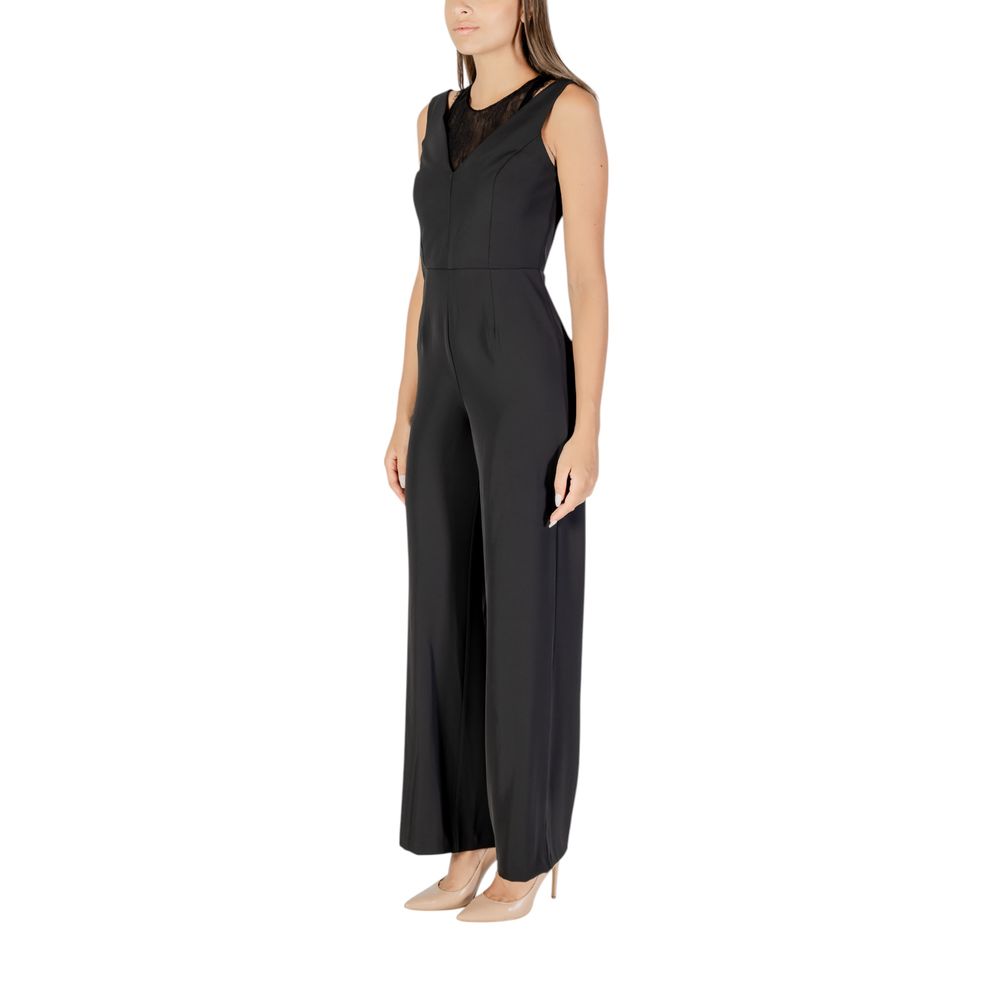 Rinascimento Zwarte Polyester Jumpsuit