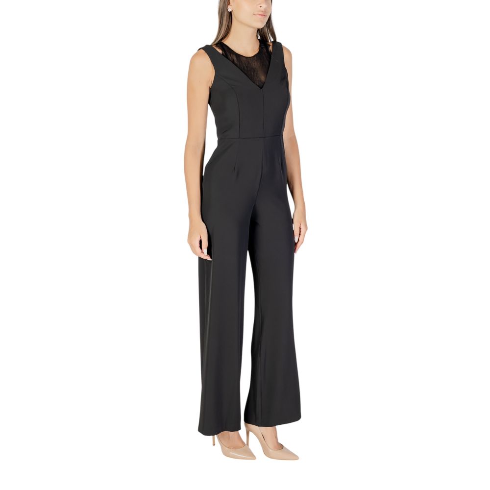 Rinascimento Zwarte Polyester Jumpsuit