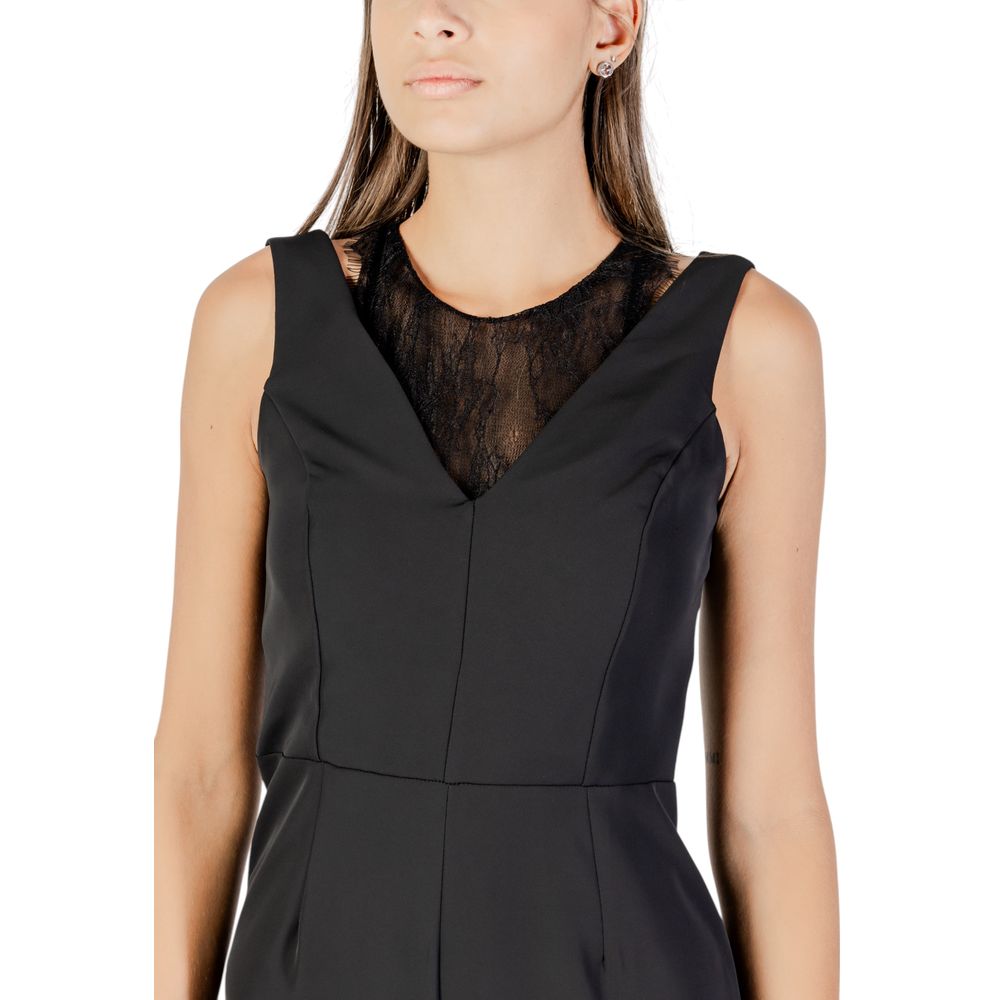 Rinascimento Zwarte Polyester Jumpsuit