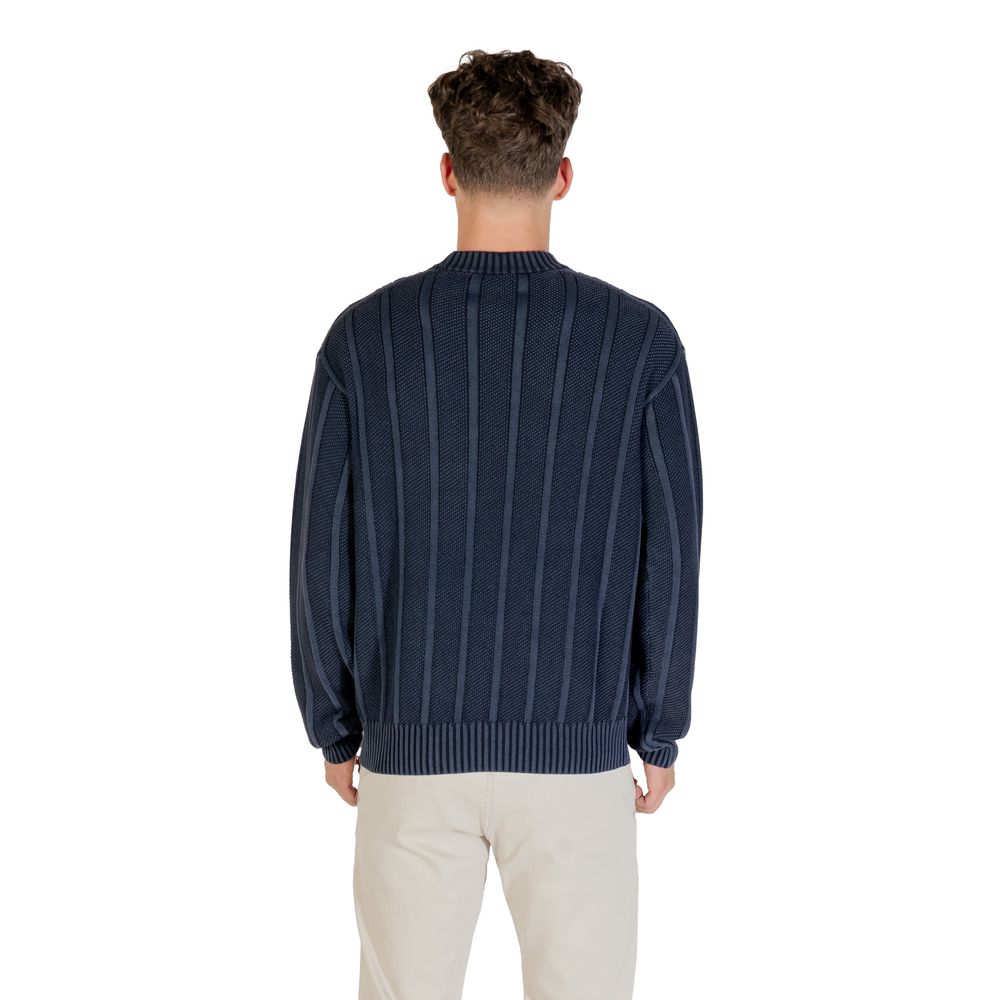 Hugo Boss Blaues Baumwoll-Sweatshirt