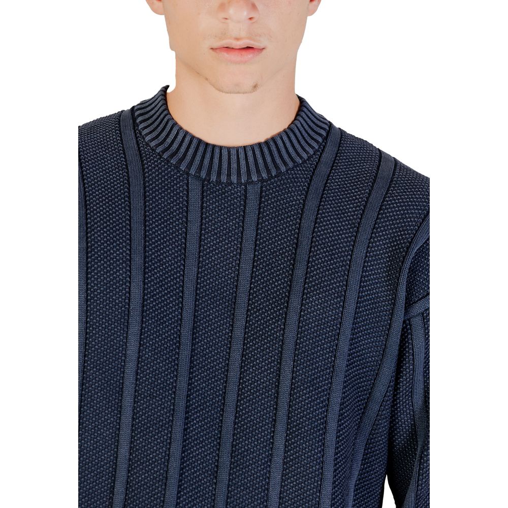 Hugo Boss Blaues Baumwoll-Sweatshirt