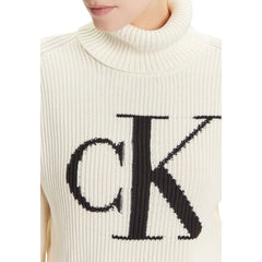 Calvin Klein Jeans Beige Katoenen Sweatshirt