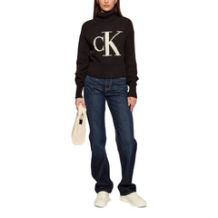 Calvin Klein Jeans Schwarzes Baumwoll-Sweatshirt