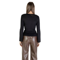 Alleen zwart viscose sweatshirt