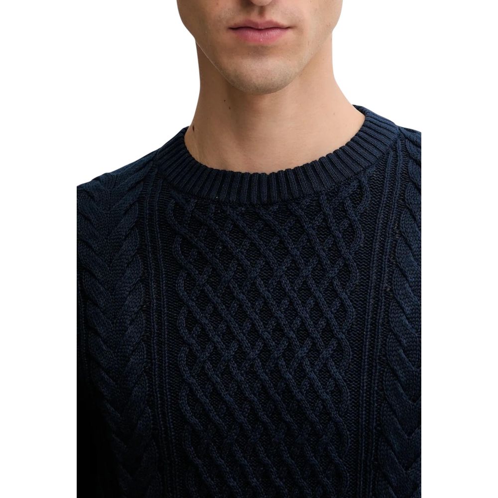Tommy Hilfiger Jeans Sweatshirt aus recycelter Baumwolle, Blau