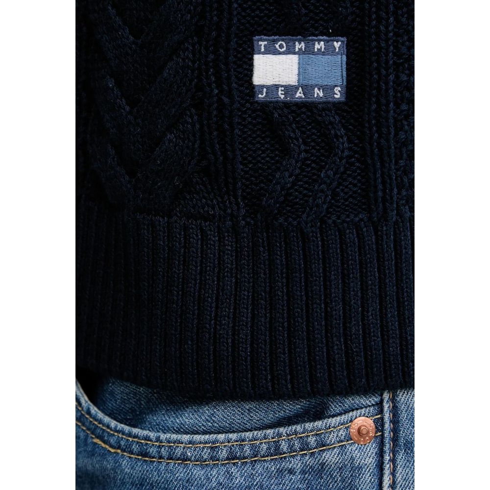 Tommy Hilfiger Jeans Sweatshirt aus recycelter Baumwolle, Blau