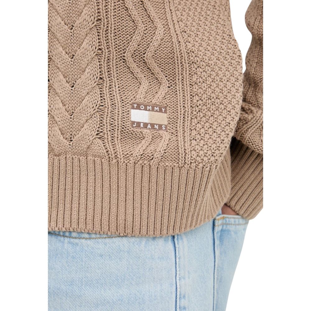 Tommy Hilfiger Jeans Beiges Sweatshirt aus recycelter Baumwolle