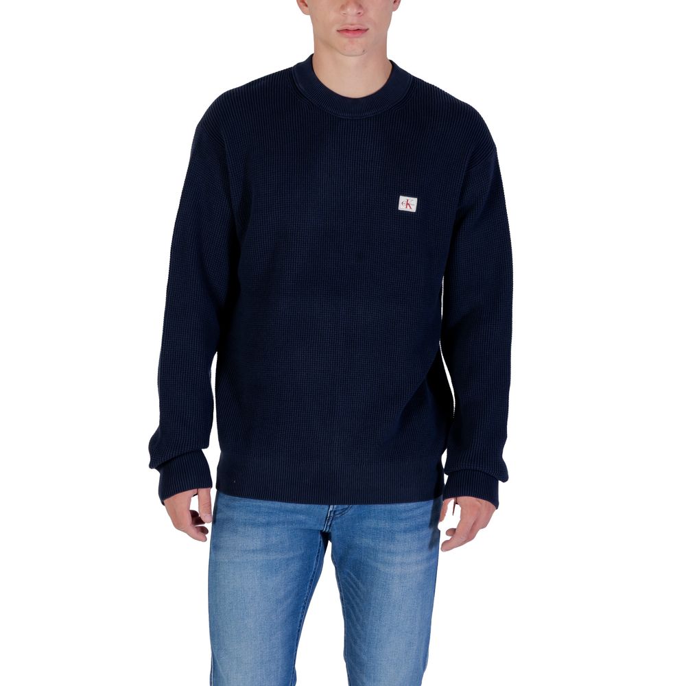 Calvin Klein Jeans Blaues Baumwoll-Sweatshirt