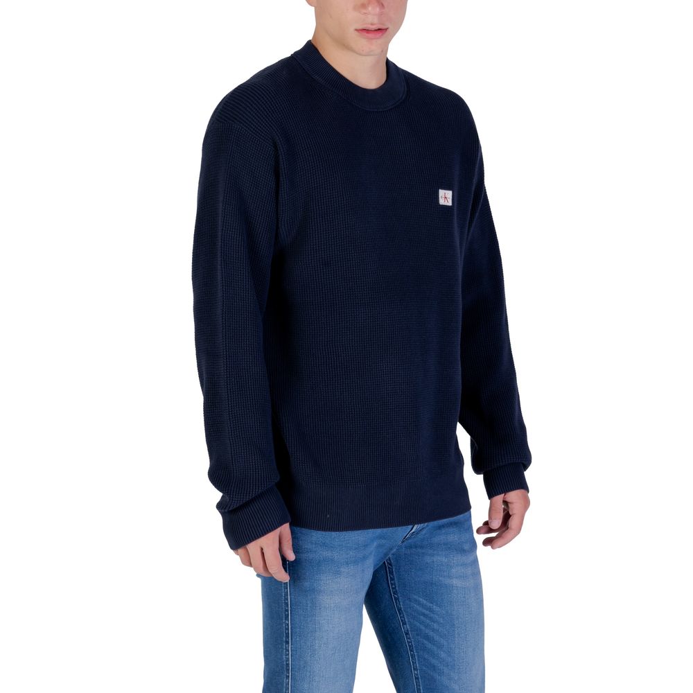 Calvin Klein Jeans Blaues Baumwoll-Sweatshirt